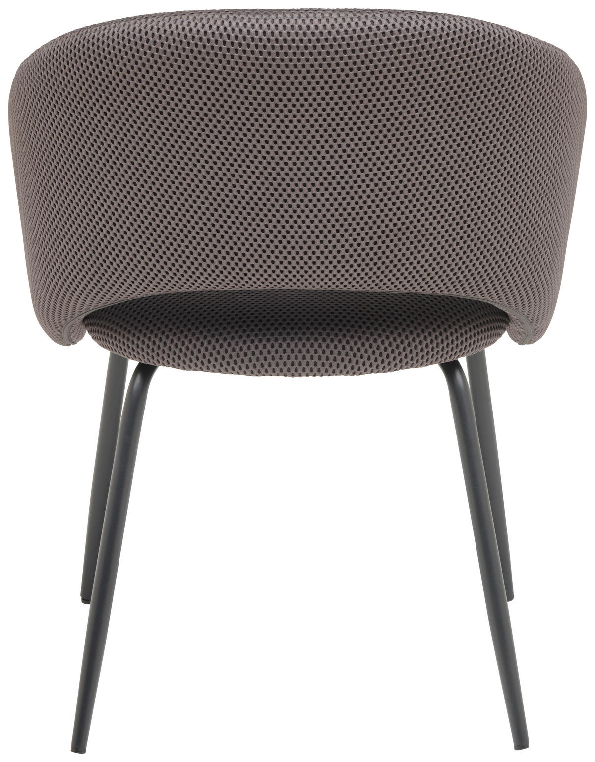 ARMLEHNSTUHL  in Eisen Netzbespannung  - Schwarz/Grau, MODERN, Textil/Metall (58/80/60cm) - MID.YOU