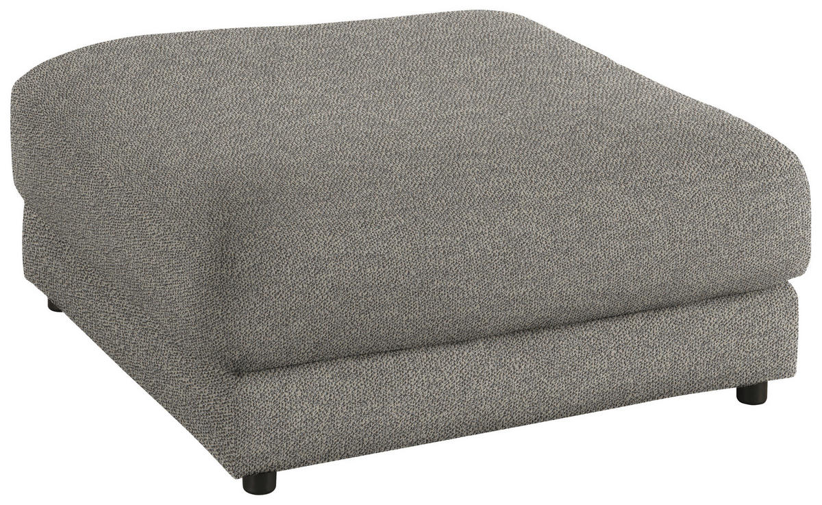 HOCKER in Textil Graubraun  - Graubraun/Schwarz, Design, Kunststoff/Textil (100/86/100cm) - Lomoco