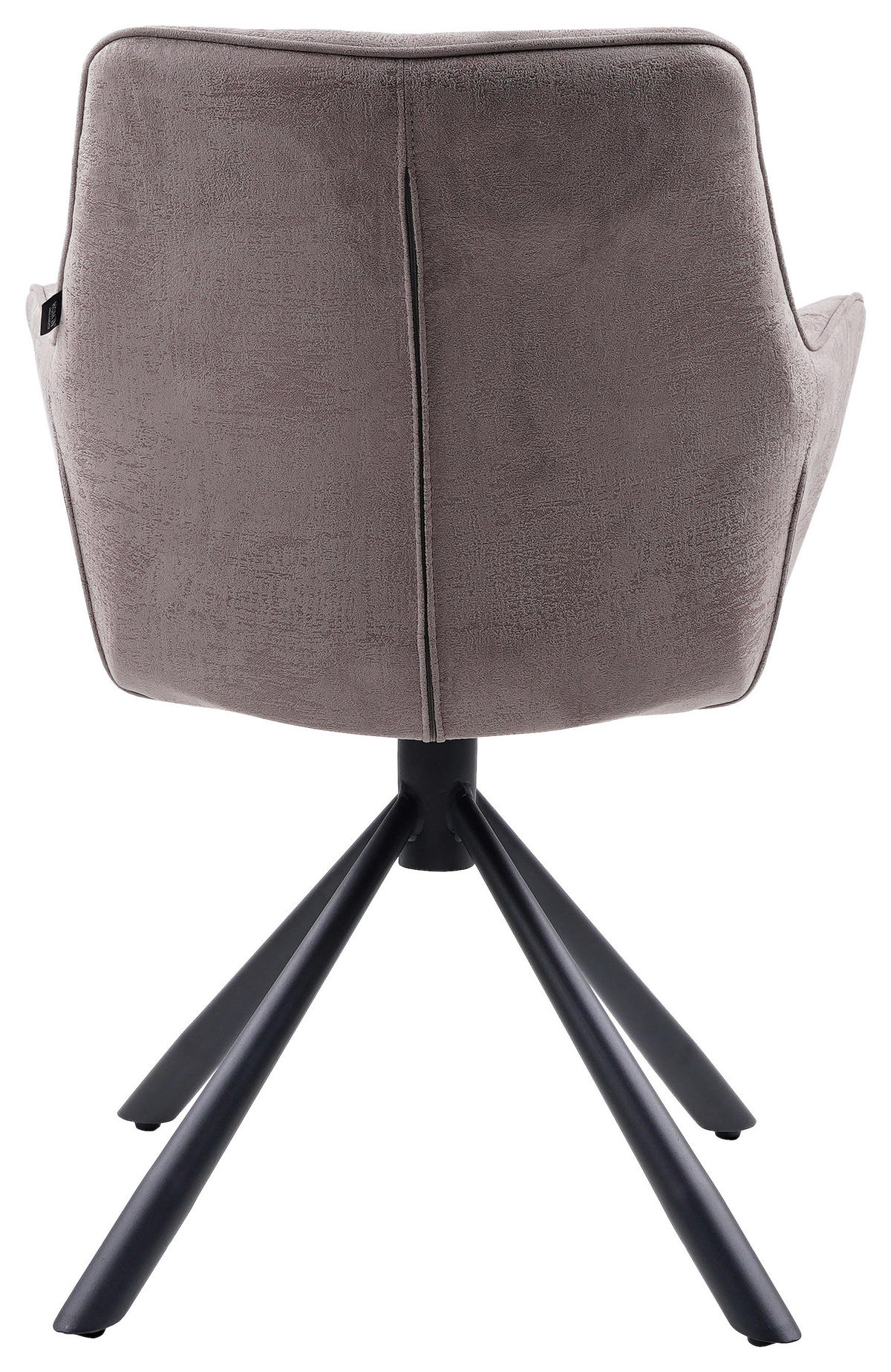 ŽIDLE S PODRUČKAMI, železo, struktura, šedohnědá - černá/šedohnědá, Design, kov/textil (62/83,5/63cm) - Hom`in
