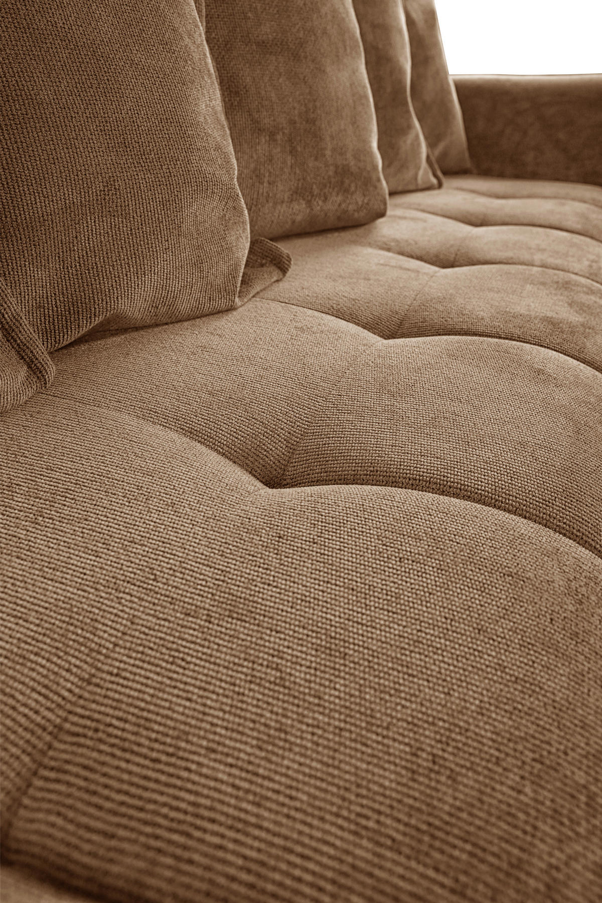 SCHLAFSOFA  mit Bettkasten erhältlich, Bettfunktion erhältlich Struktur Braun  - Schwarz/Braun, Design, Holz/Textil (247/94/90cm) - MID.YOU