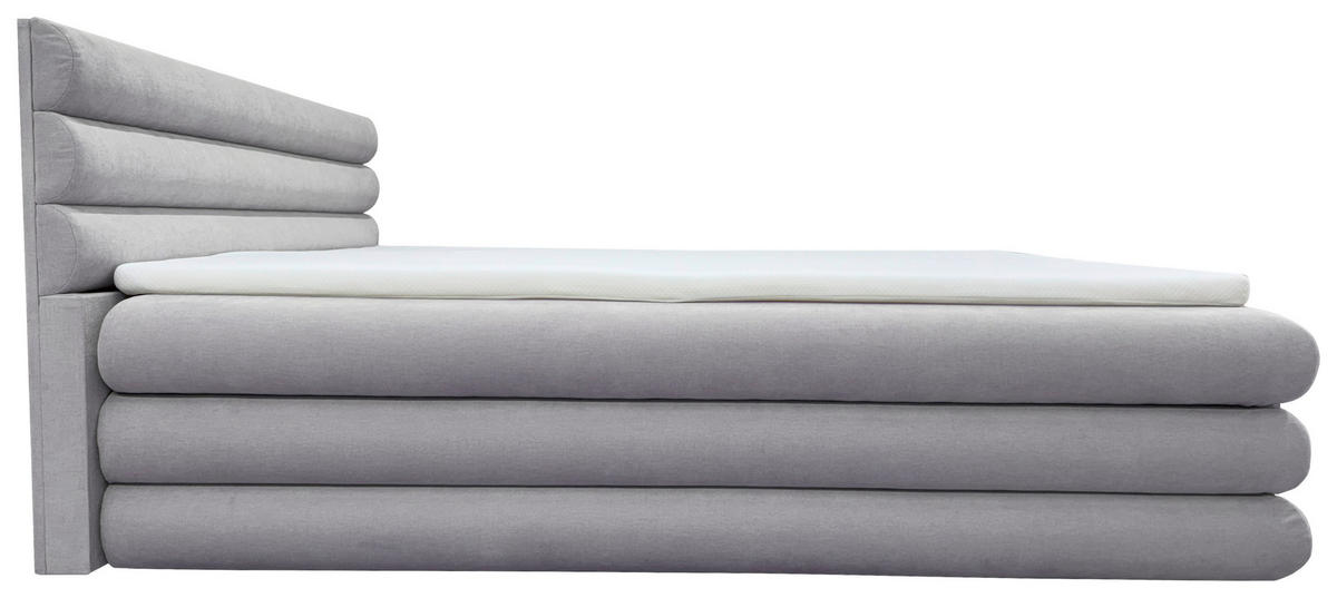 BOXBETT 180/200 cm  in Grau  - Grau, MODERN, Textil (180/200cm) - Livetastic