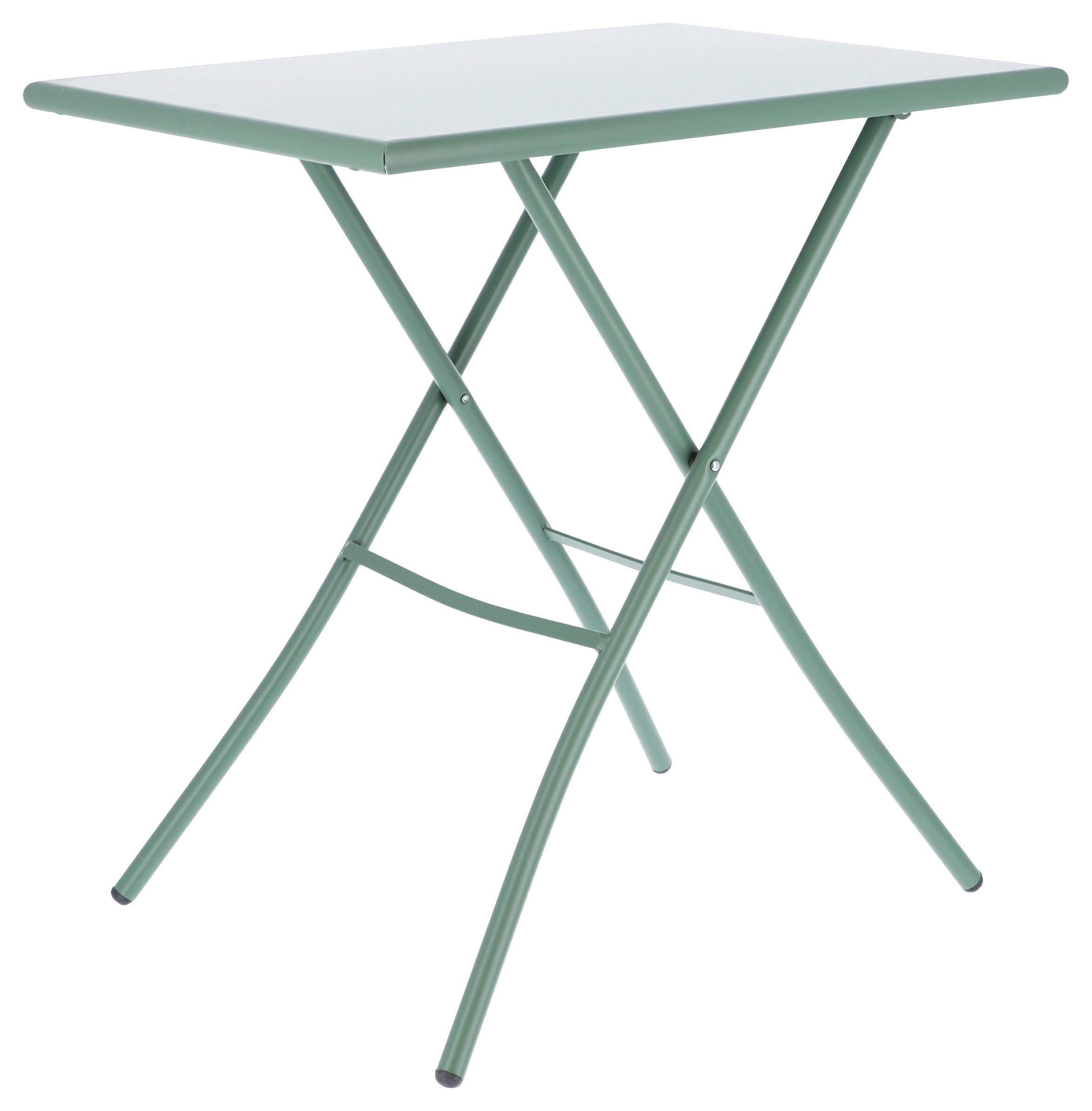 GARTENKLAPPTISCH 70/50/73 cm Metall rechteckig  - Salbeigrün, KONVENTIONELL, Metall (70/50/73cm) - FIAM