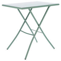 GARTENKLAPPTISCH 70/50/73 cm Metall rechteckig  - Salbeigrün, KONVENTIONELL, Metall (70/50/73cm) - FIAM
