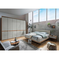 SPAVAĆA SOBA boje hrasta, boje šampanjca   - boje hrasta/boje šampanjca, Moderno, staklo/drvni materijal - Novel