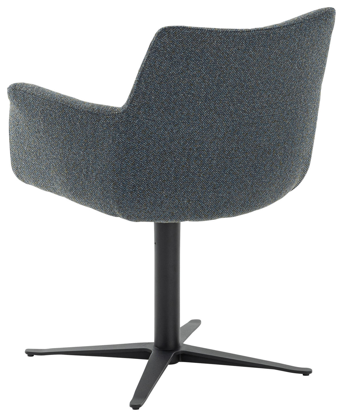 ARMLEHNSTUHL  in Eisen Webstoff  - Blau/Schwarz, Design, Textil/Metall (64/84/66cm) - Valdera