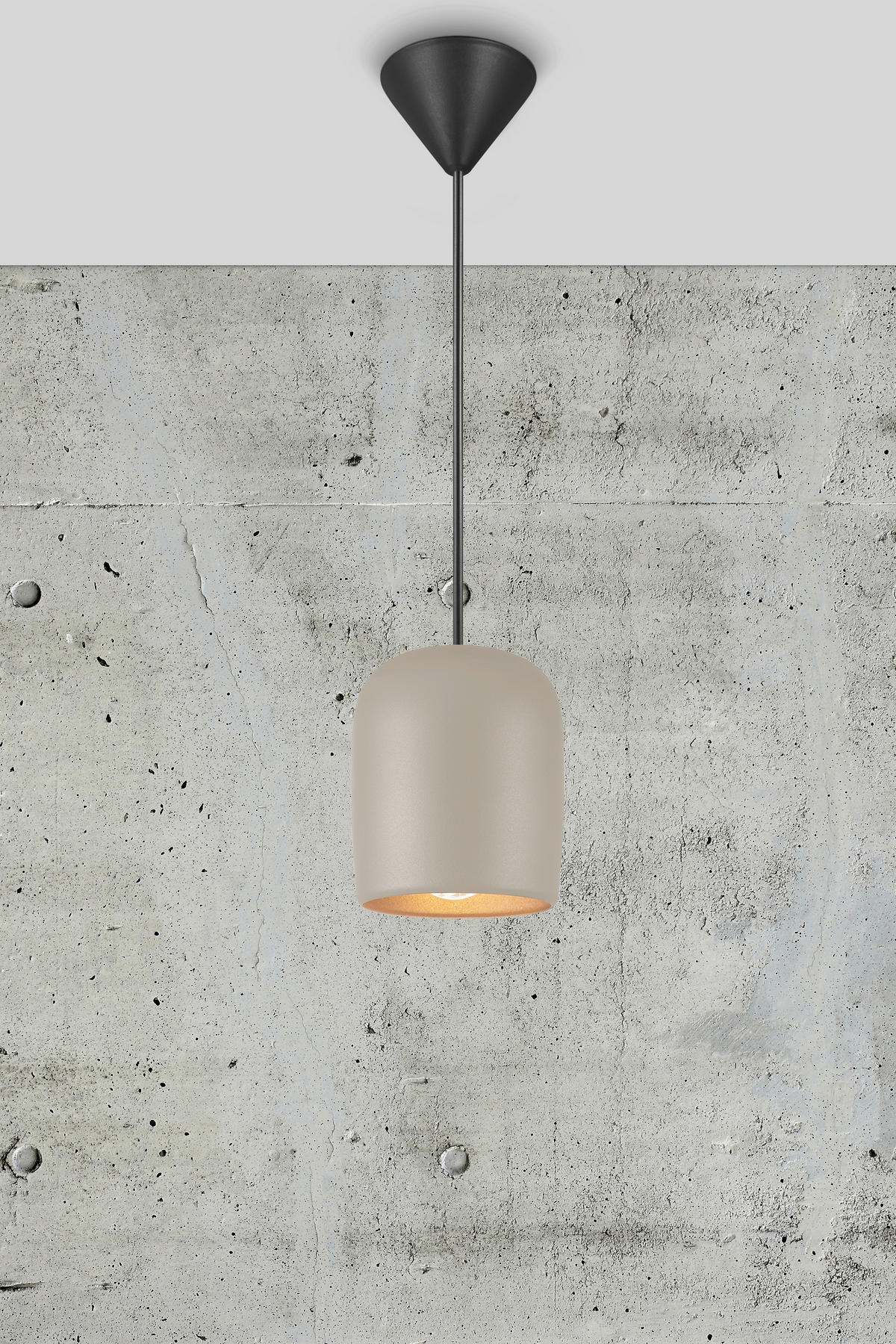 HÄNGELEUCHTE Notti 10/12 cm   - Grau, MODERN, Metall (10/12cm) - Nordlux