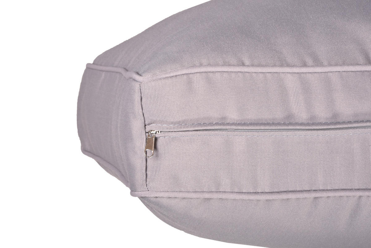 LOUNGEGARNITUR Aluminium  - Hellbraun/Dunkelgrau, Basics, Kunststoff/Textil - Gardenson