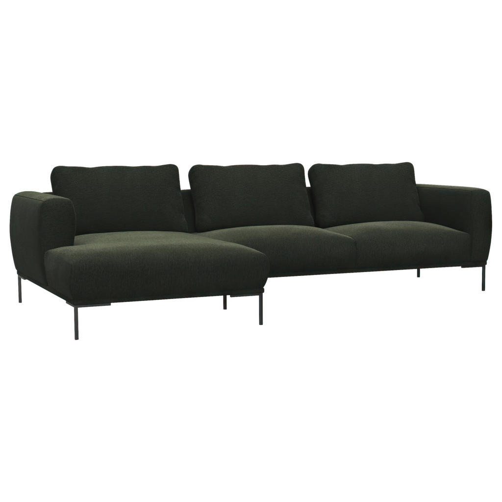 Thumbnail - Livetastic Ecksofa, Waldgrün, Textil, 3,5-Sitzer, L-Form, Ottomane links, 303x148 cm, Oeko-Tex® Standard 100, FSC Mix, M...