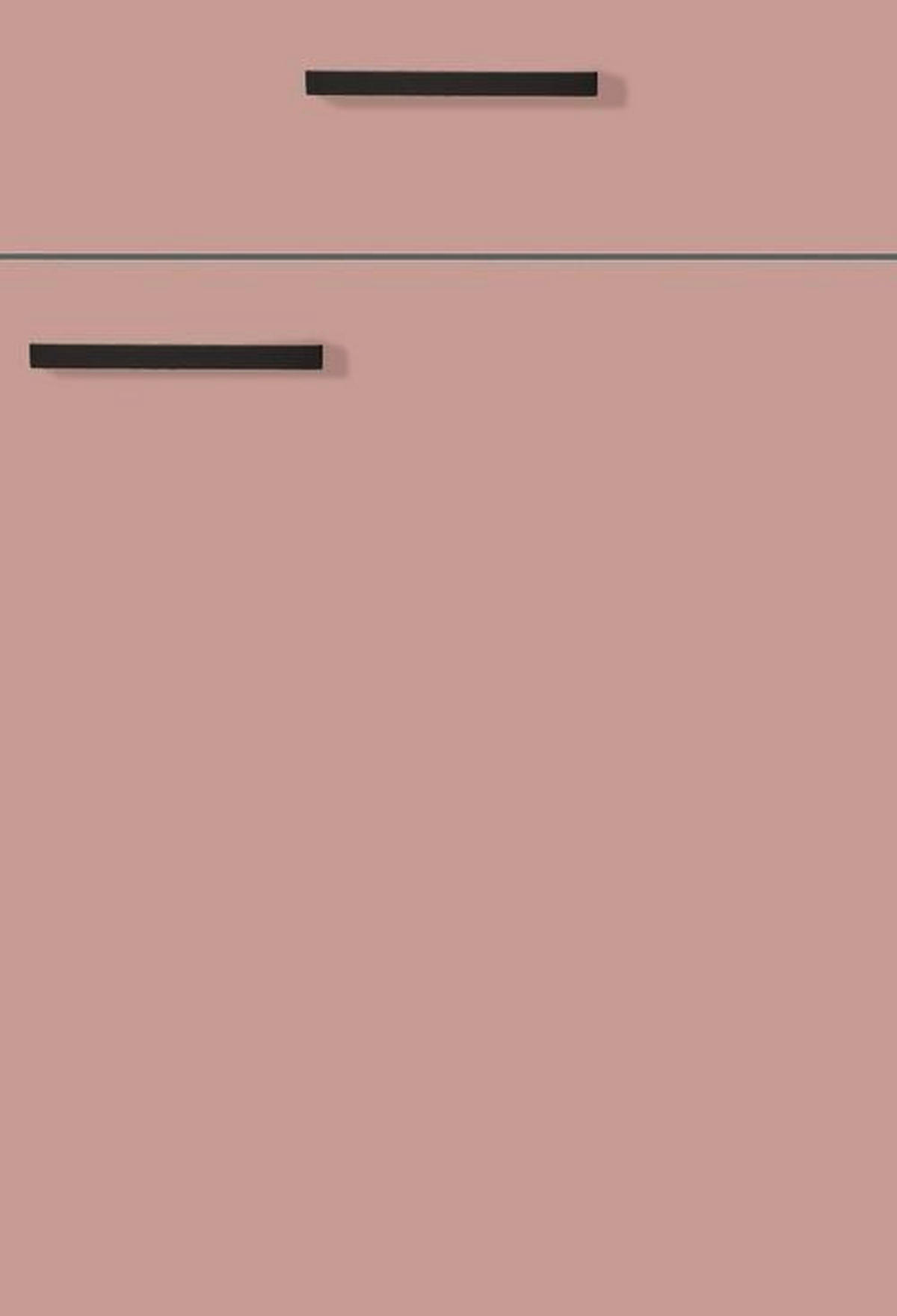 ECKKÜCHE  in Rosa, Tannenholzfarben  - Tannenholzfarben/Schwarz, Design, Holzwerkstoff/Metall (121,6/280/150cm) - Xora