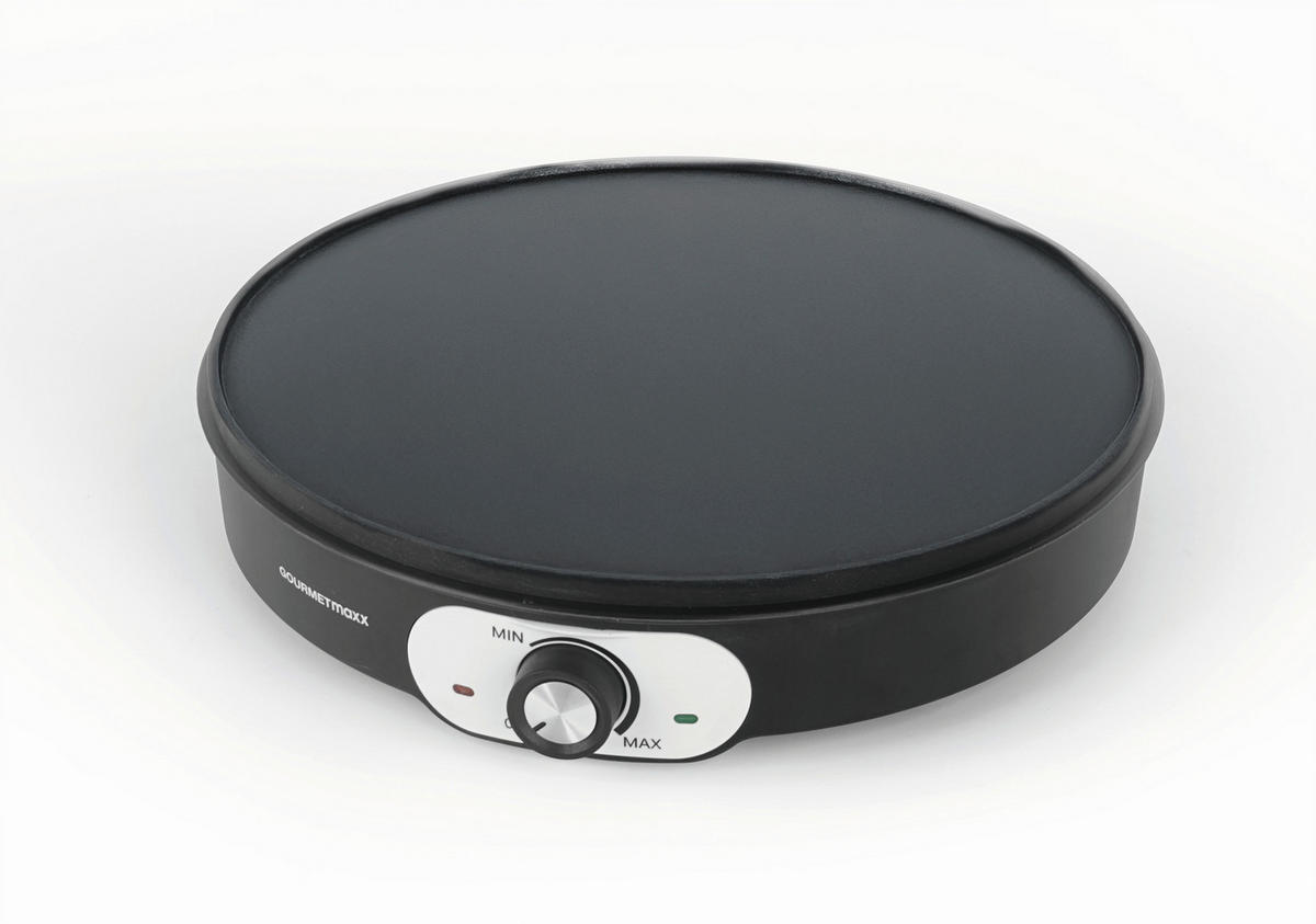 CREPESGERÄT GOURMETmaxx  - Schwarz, Basics, Holz/Kunststoff (32/30,6/6,7cm) - GOURMETMAXX