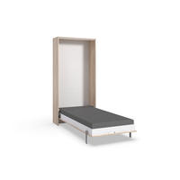 SCHRANKBETT 90/200 cm Weiß, Sonoma Eiche  - Weiß/Sonoma Eiche, KONVENTIONELL, Holz/Holzwerkstoff (90/200cm) - MID.YOU