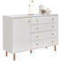 SIDEBOARD 133/92/42 cm - Messingfarben/Weiß, Design, Holzwerkstoff/Metall (133/92/42cm) - Novel SIDEBOARD 133/92/42 cm - Messingfarben/Weiß, Design, Holzwerkstoff/Metall (133/92/42cm) - Novel