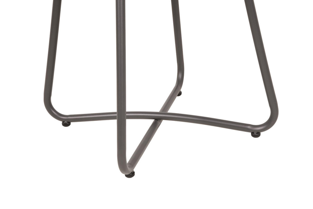 GARTENBEISTELLTISCH 40/44/40 cm Metall, Kunststoff  - Anthrazit/Schwarz, MODERN, Kunststoff/Metall (40/44/40cm) - Gardenson