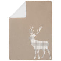 DOMÁCÍ DEKA, bavlna, 150/200 cm - šedohnědá, Lifestyle, textil (150/200cm) - Landscape