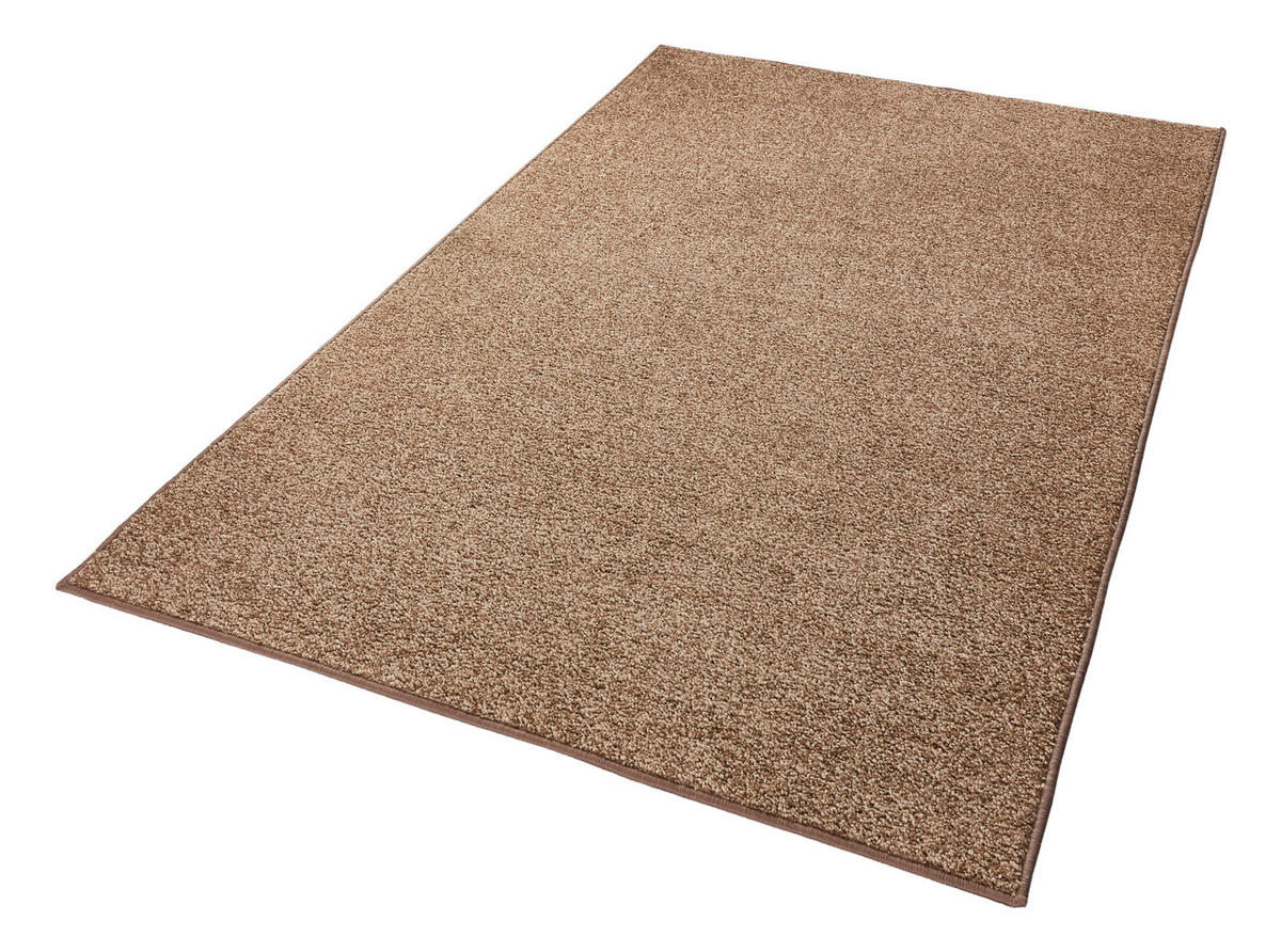 WEBTEPPICH 160/240 cm Pure Hellbraun  - Hellbraun, Basics, Kunststoff (160/240cm)
