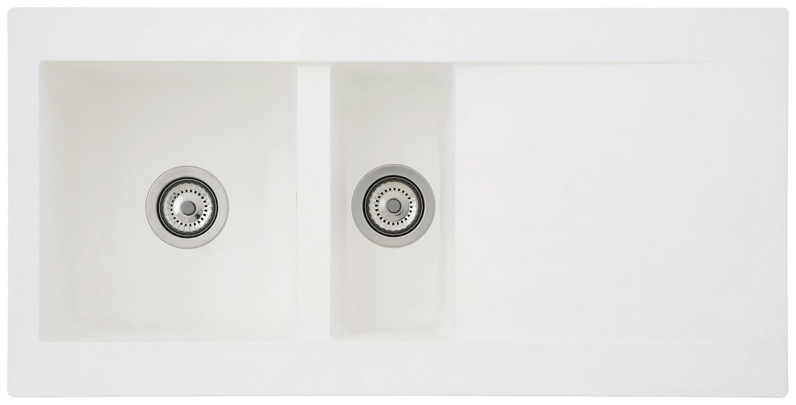 DISKHO 1712DENVER100X50W  - vit, Trend, glas/plast (100/20/50cm) - Respekta