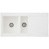 SPÜLE 1712DENVER100X50W  - Weiß, Trend, Glas/Kunststoff (100/20/50cm) - Respekta