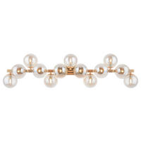 WANDLEUCHTE 95/22/22 cm   - Goldfarben, Trend, Glas/Metall (95/22/22cm) - MAYTONI