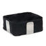 BROTKORB - Edelstahlfarben/Schwarz, Basics, Textil/Metall (25,5/10,5/25,5cm) - Blomus