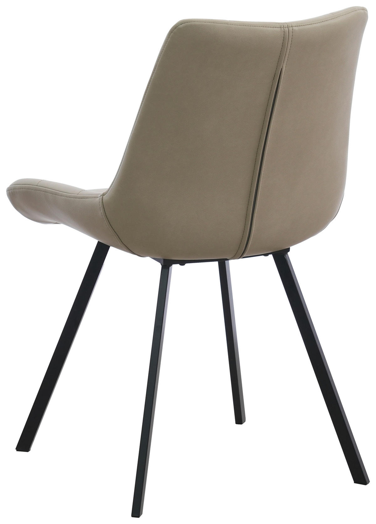 STUHL   Mikrofaser  Schwarz, Beige  - Beige/Schwarz, MODERN, Textil/Metall (54/86/62cm) - MID.YOU
