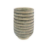 VASE 25 cm  - Beige, Trend, Keramik (17cm)