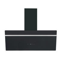 DUNSTABZUGSHAUBE  - Edelstahlfarben/Schwarz, Basics, Glas/Metall (90/111.60/29.6cm) - PKM