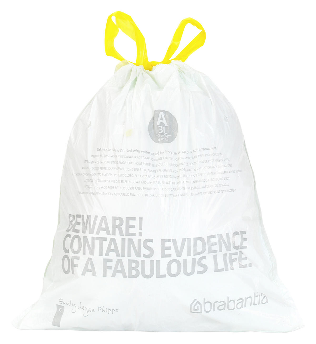 MÜLLSACK   - Weiß, Basics, Kunststoff (27/29/0.1cm) - Brabantia