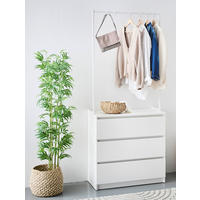 KOMMODE  in 80/195/40 cm  - Weiß, Basics, Holzwerkstoff/Metall (80/195/40cm) - Boxxx