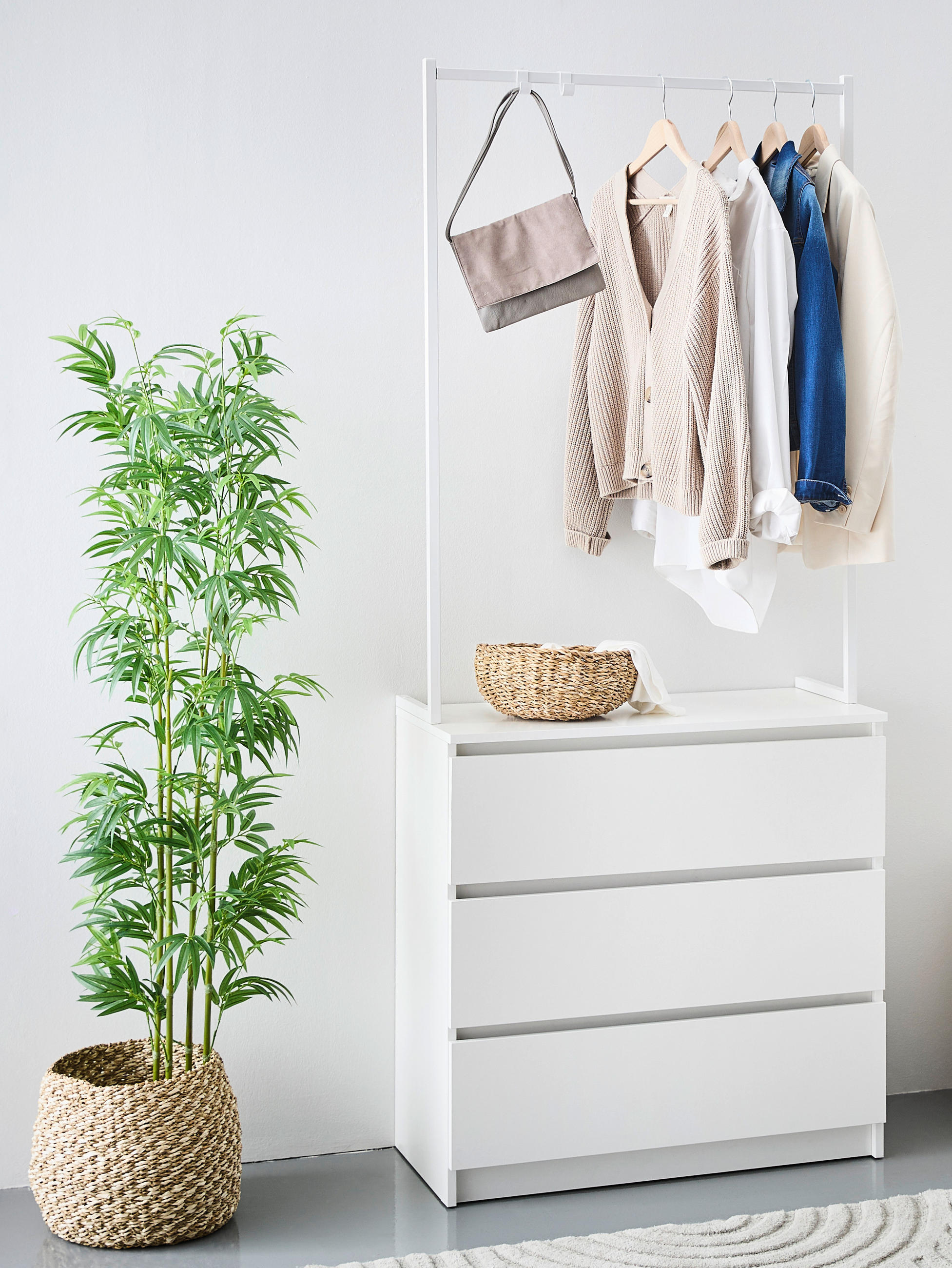 Boxxx KOMODA, bílá, 80/195/40 cm