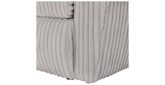 SCHLAFSOFA Cord, Plüsch Grau  - Schwarz/Grau, MODERN, Kunststoff/Textil (240/90/120cm) - Carryhome
