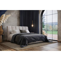 POLSTERBETT 140/200 cm  in Beige  - Beige, Modern, Holz/Holzwerkstoff (140/200cm) - MID.YOU