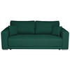 SCHLAFSOFA in Struktur Dunkelgrün  - Chromfarben/Dunkelgrün, Design, Kunststoff/Textil (238/77/108cm) - P & B