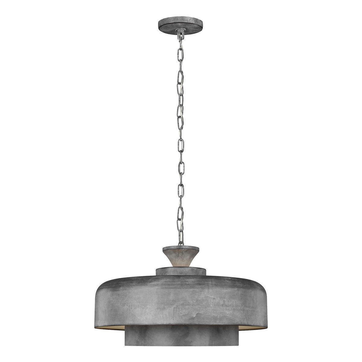 ZÁVESNÉ SVIETIDLO, 46/34.3 cm  - sivá, Basics, kov (46/34.3cm) - Elstead Lighting