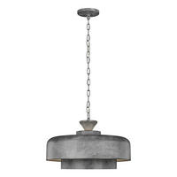 ZÁVESNÉ SVIETIDLO, 46/34.3 cm  - sivá, Basics, kov (46/34.3cm) - Elstead Lighting