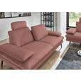 3-SITZER-SOFA in Velours Flieder  - Beige/Flieder, Design, Textil/Metall (222/89/104cm) - Dieter Knoll