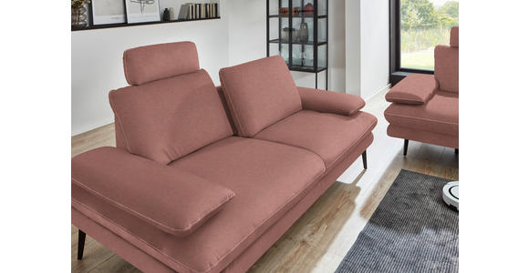 3-SITZER-SOFA in Velours Flieder - Beige/Flieder, Design, Textil/Metall (222/89/104cm) - Dieter Knoll