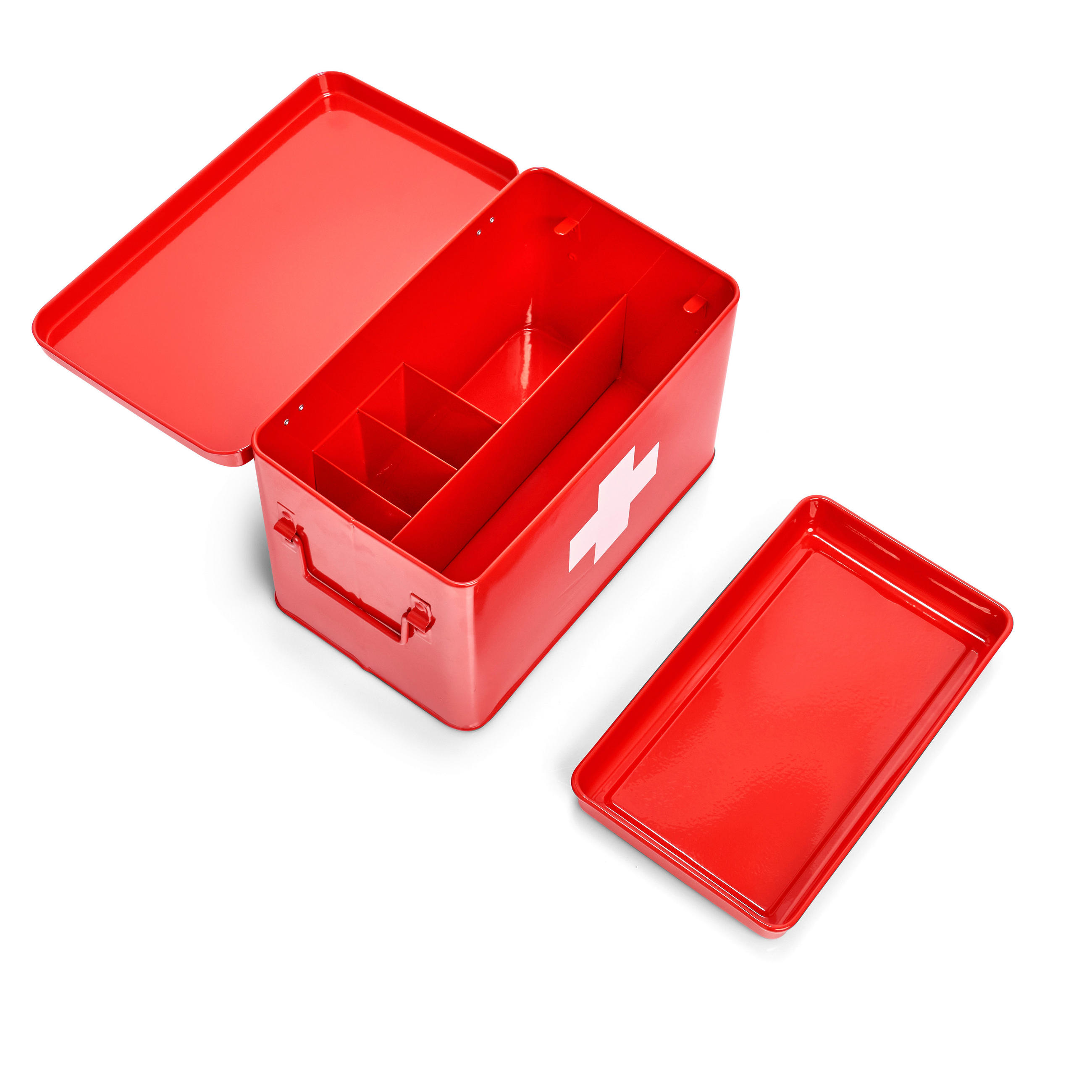 MEDIZINBOX - Rot, Basics, Metall (32/20/21cm) - Zeller Present