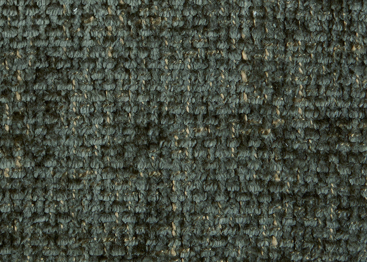 ECKSOFA in Chenille Grün  190/329 cm  - Schwarz/Grün, Design, Textil/Metall (190/329cm) - Beldomo Style