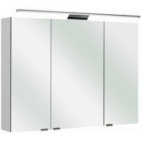 SPIEGELSCHRANK 100/70/16 cm  - Weiß, Basics, Glas/Holzwerkstoff (100/70/16cm) - Sadena