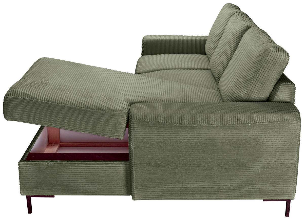 Freisteller von Carryhome ECKSOFA Olivgrün Cord.