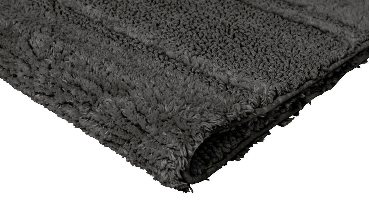 BADTEPPICH Anthrazit 50/60 cm  - Anthrazit, Basics, Textil (50/60cm) - Joop!