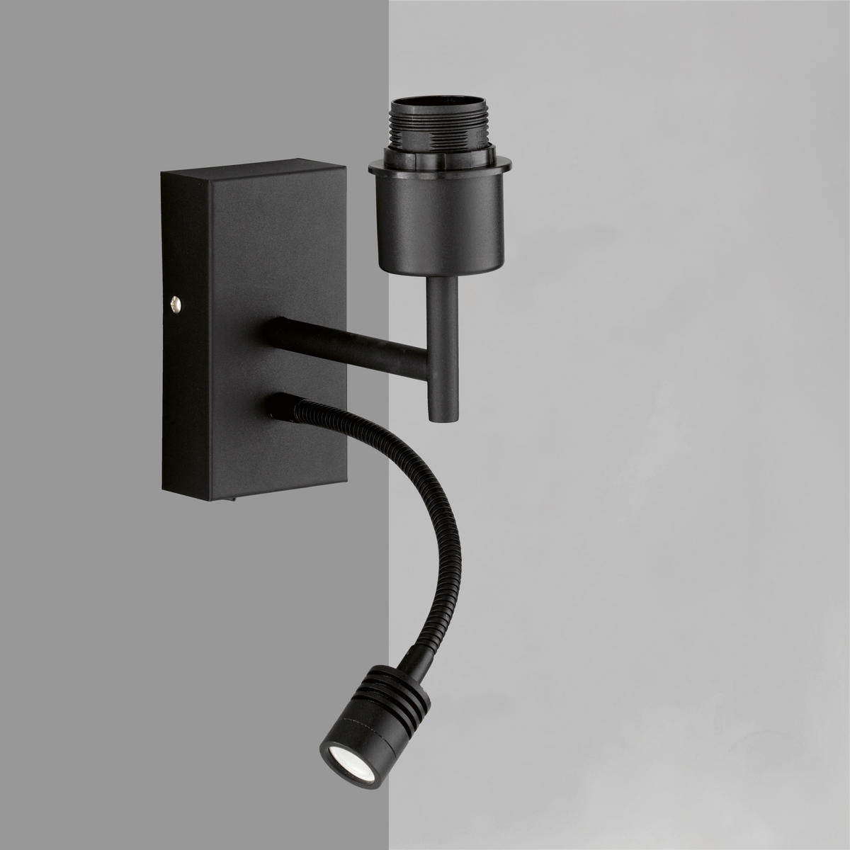 VÄGGLAMPA Modular M 28/7/16,5 cm   - svart, Basics, metall (28/7/16,5cm) - Fischer & Honsel