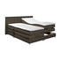 BOXSPRINGBETT 180/200 cm in Braun - Silberfarben/Braun, Design, Kunststoff/Textil (180/200cm) - Carryhome BOXSPRINGBETT 180/200 cm in Braun - Silberfarben/Braun, Design, Kunststoff/Textil (180/200cm) - Carryhome