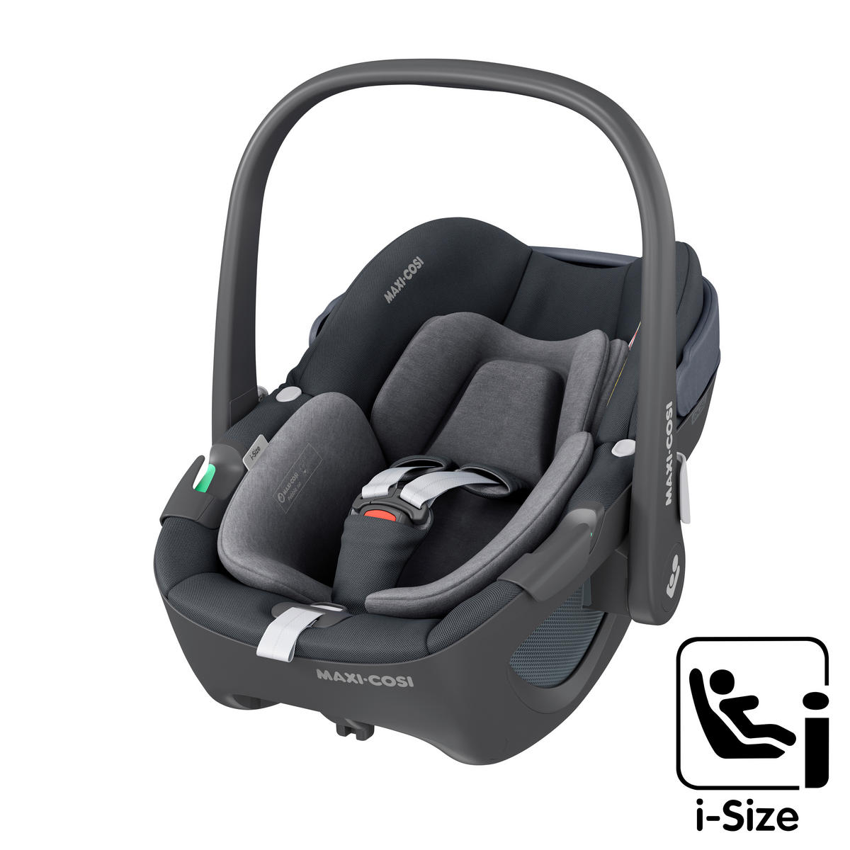 BABYSCHALE Pebble 360 Essential Graphite   - Graphitfarben, Basics, Kunststoff/Textil (44/56/67cm) - Maxi-Cosi