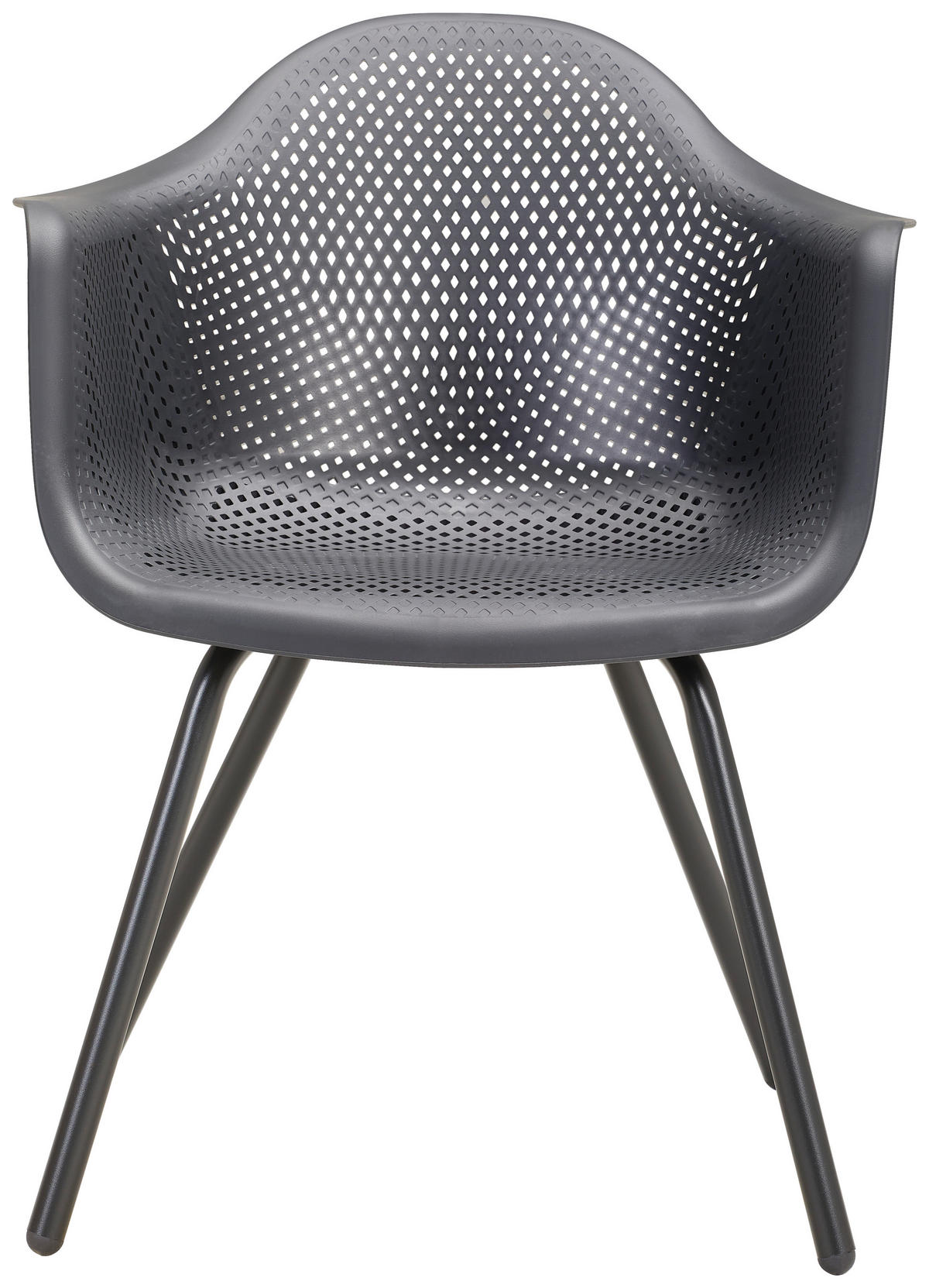 GARTENSESSEL Metall, Kunststoff Anthrazit  - Anthrazit, Design, Kunststoff/Metall (62,3/78,3/62,7cm) - Ambia Garden