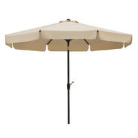 SONNENSCHIRM   - Anthrazit/Naturfarben, Basics, Textil/Metall (270/250/270cm) - Schneider