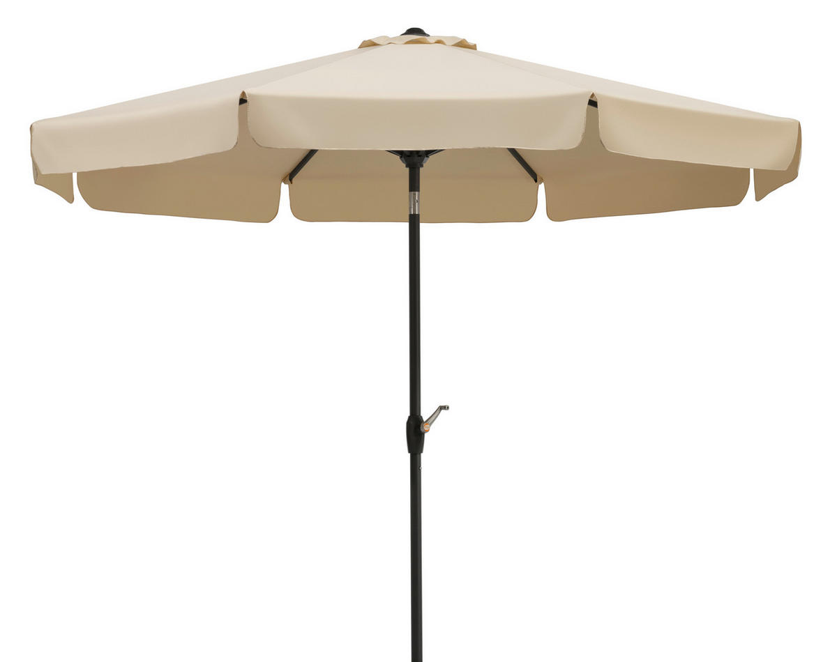 SONNENSCHIRM   - Anthrazit/Naturfarben, Basics, Textil/Metall (270/250/270cm) - Schneider