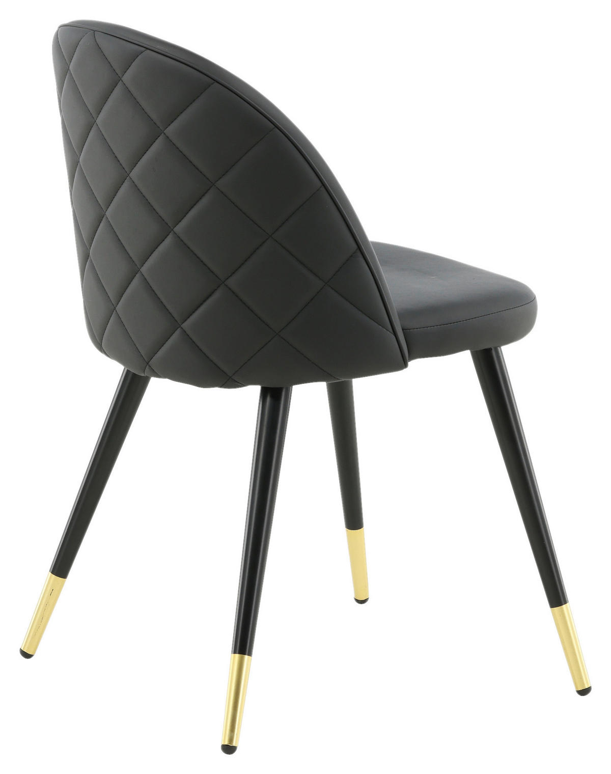 STOLSET stål läderimitation  - svart, Design, metall/textil (50/77/48cm) - Livetastic