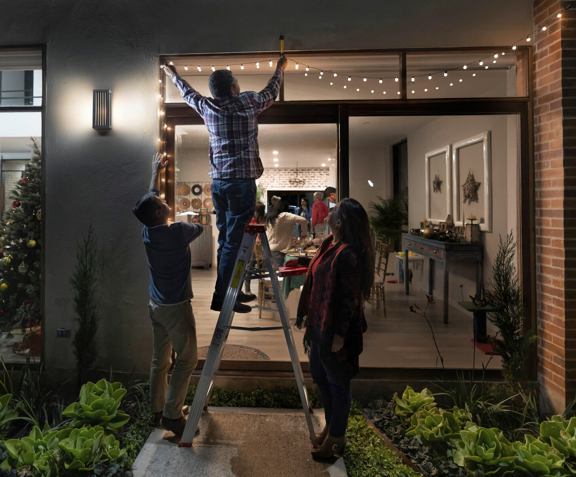 AUßENLEUCHTE 11/10,8/25 cm   - Dunkelgrau, Basics, Kunststoff/Metall (11/10,8/25cm) - Osram