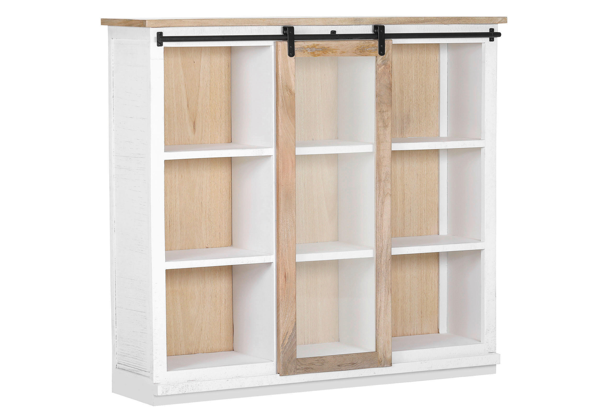 BUFFET  - Schwarz/Naturfarben, LIFESTYLE, Glas/Holz (145/130/35cm) - Landscape